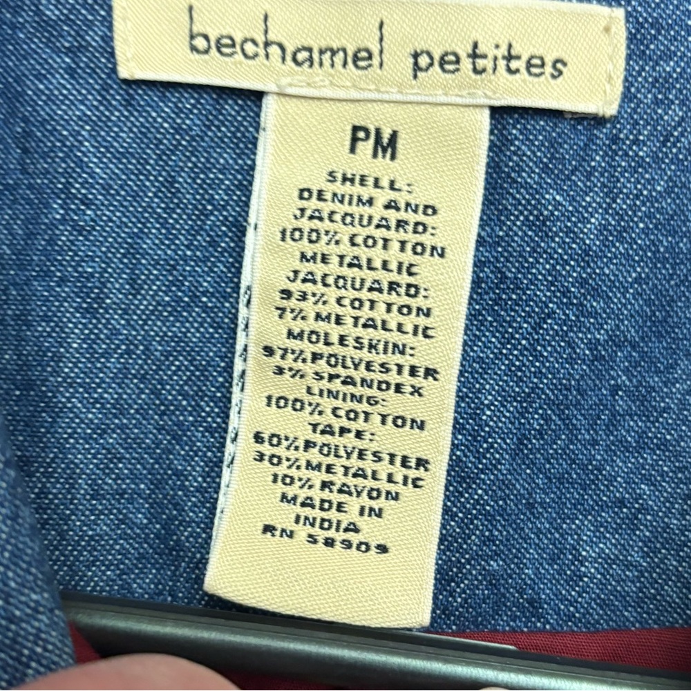 Bechamel Medium Petites Patchwork Denim Moleskin … - image 5